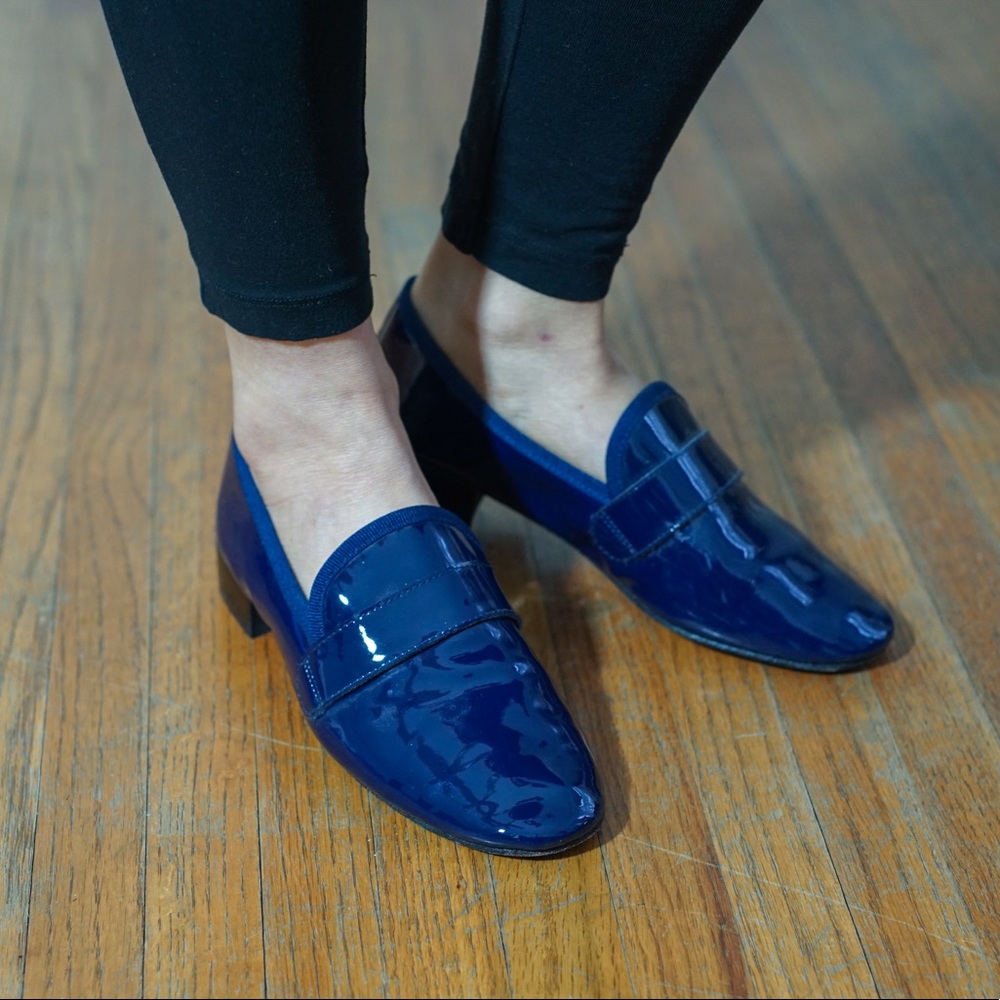 Repetto Paris lux patent leather Michael loafer